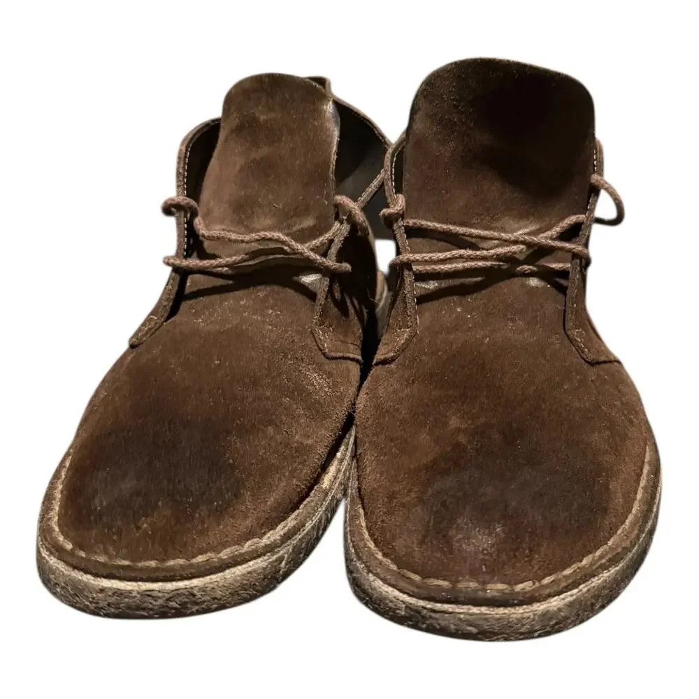 Clarks Original Chukka Men's Size 12 M Brown Suede CasualCrepe Sole Boot Lace Up